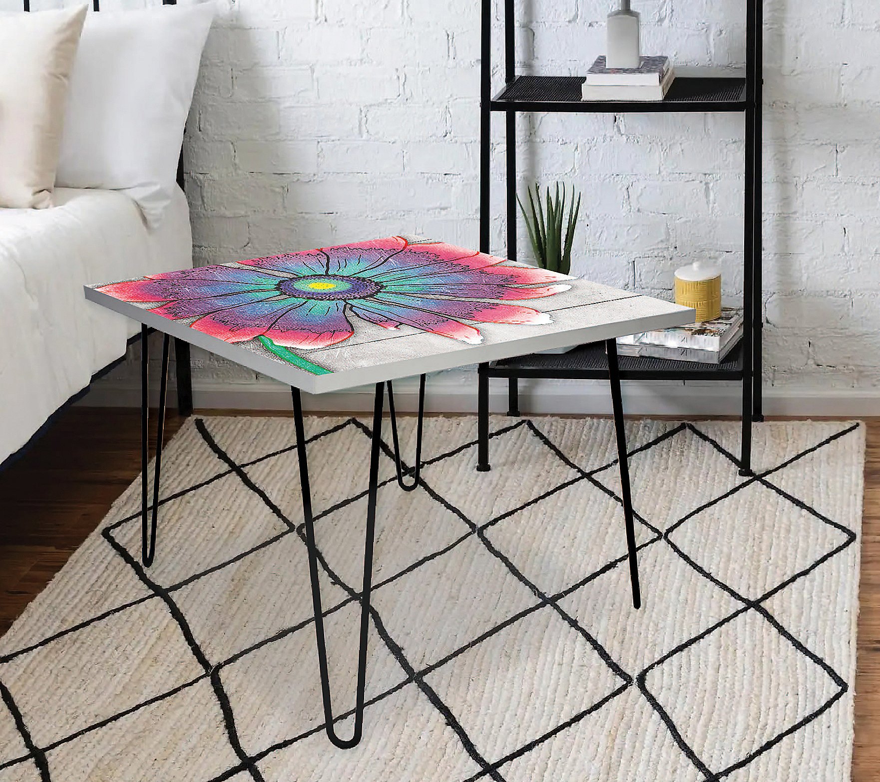 Courtside Market Pastel Petals I 24x24 Square Table