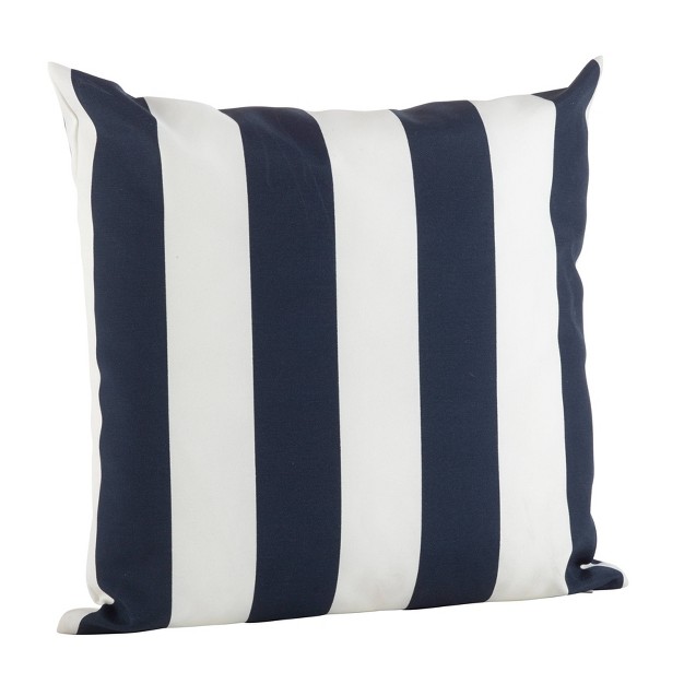 Striped Poly Filled Indoor outdoor Accent Square Throw Pillow Saro Lifestyle