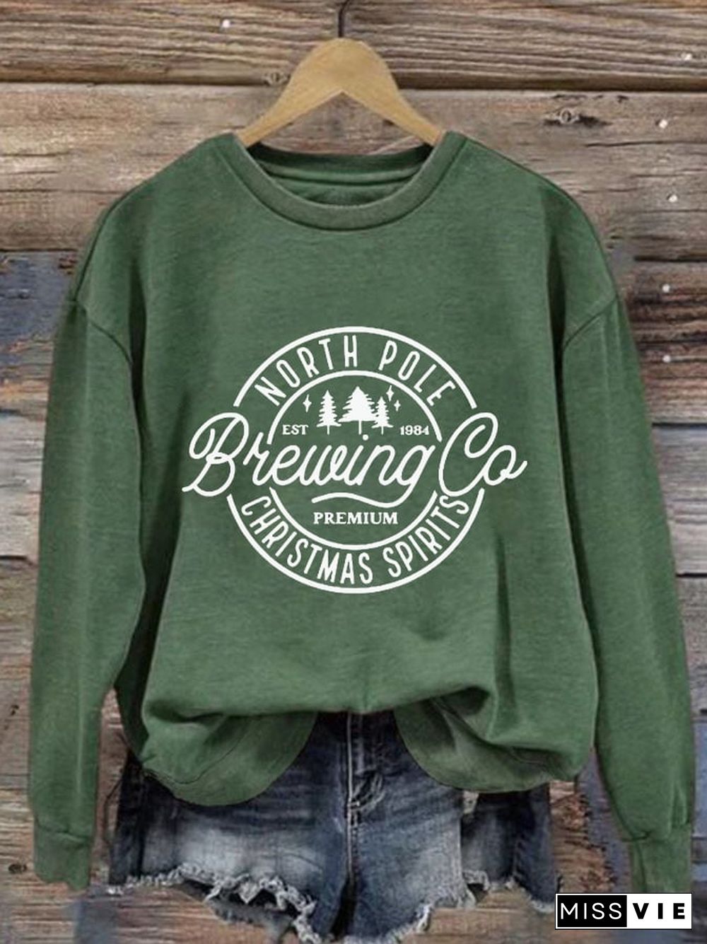 Women's North Pole Brewing Co Printed Sweatshirt