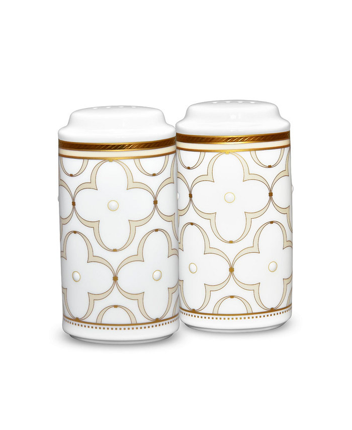 Noritake Trefolio Gold Salt and Pepper 4