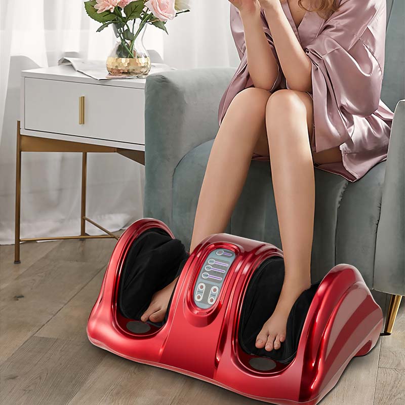 Electric Shiatsu Foot Massager with High-Intensity Rollers, Machine Massage for Feet Leg Calf Ankle, Nerve Pain Therapy