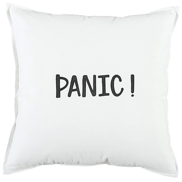 Oversize Panic Poly Filled Square Throw Pillow Rizzy Home