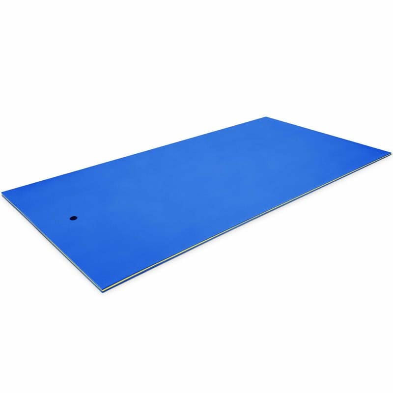 12 x 6 FT Floating Water Pad 3-Layer Tear-Resistant XPE Foam Mat Roll-Up Floating Island for 4-6 Person