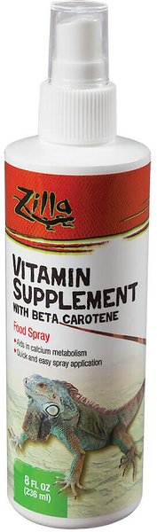 Zilla Vitamin Supplement with Beta Carotene Reptile Food Spray