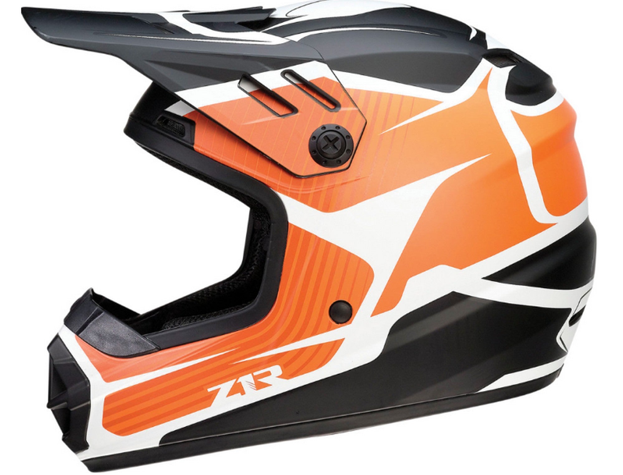 Z1R Rise Flame Youth MX Offroad Helmet Orange SM