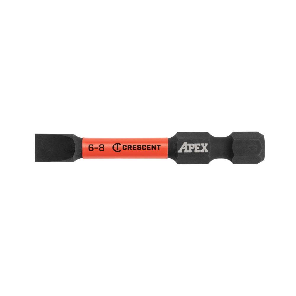 CRESCENT APEX Slotted Vortex Impact Power Bit 6-8 x 2