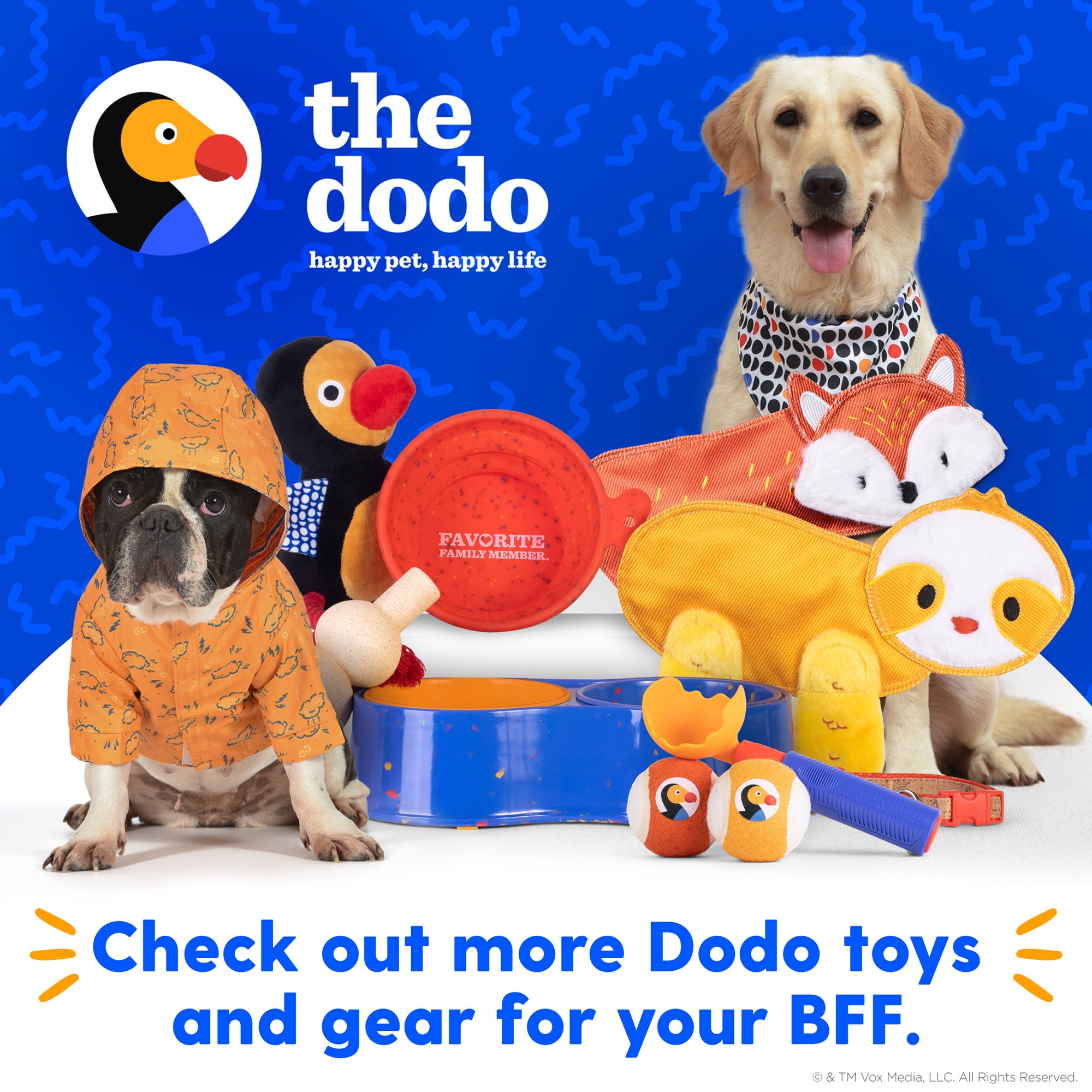 The Dodo Pet Bandanas Everyday Pet Apparel， Cute Doggy Clothes Tie-on One Size