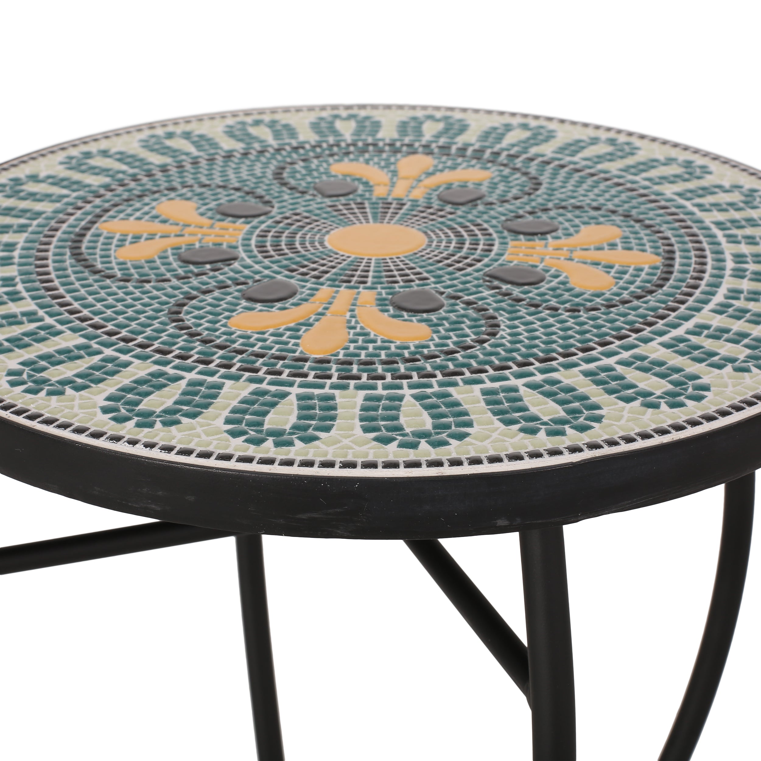 Jaki Outdoor Side Table with Tile Top