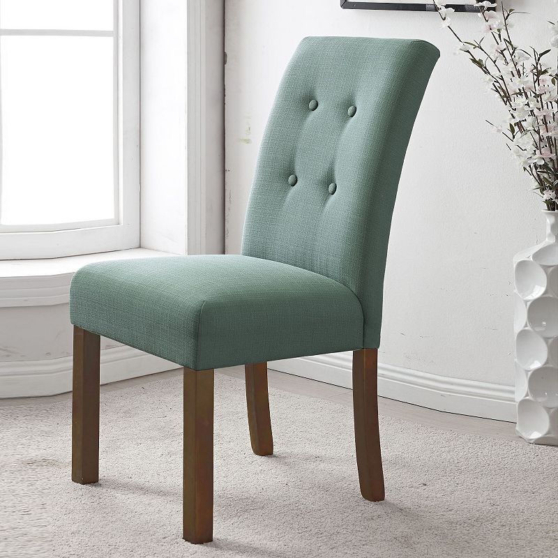 HomePop Button Tufted Parsons Dining Chair 2-piece Set