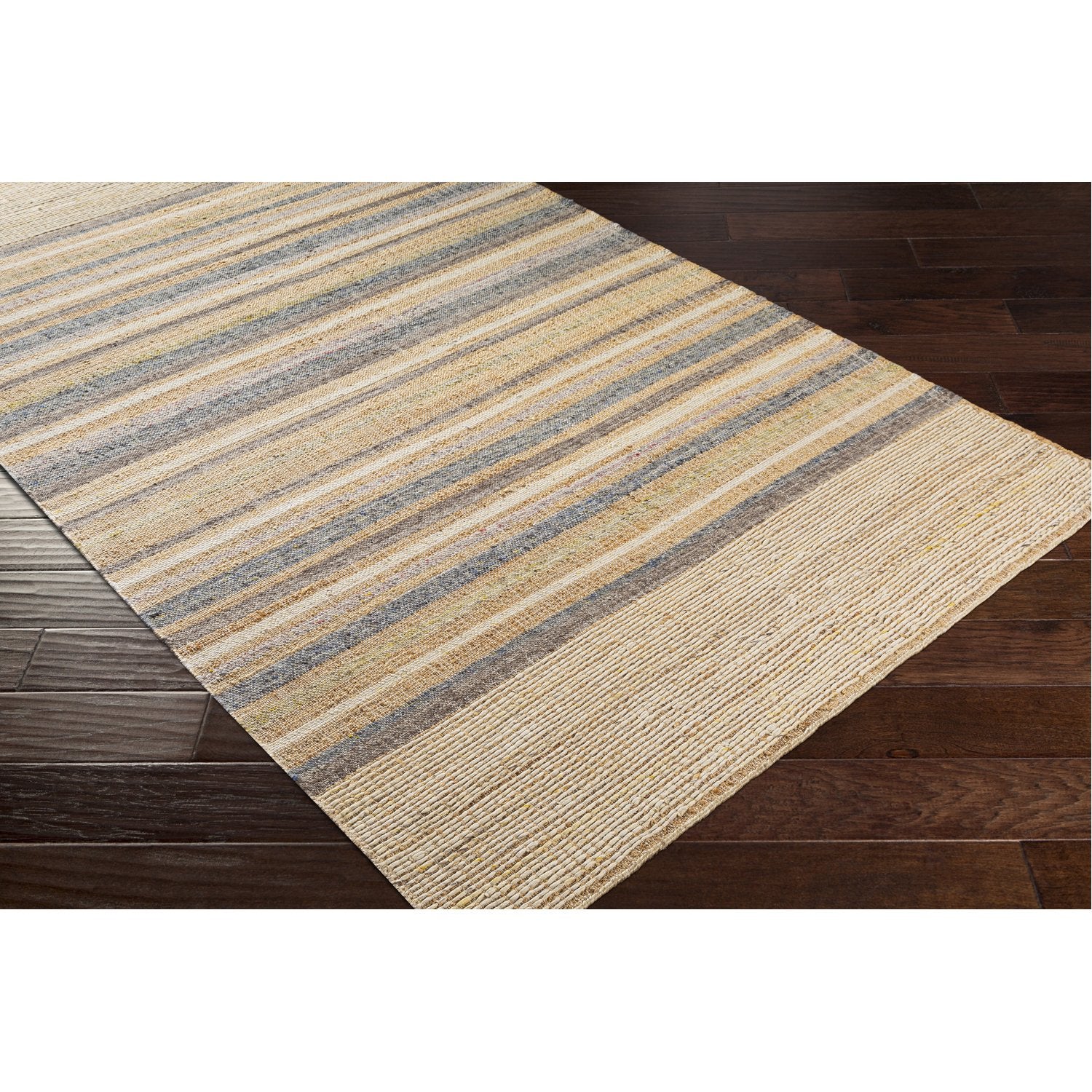 Arielle Hand Woven Rug in Wheat, Beige, Navy, Medium Gray, Mauve, Dark Purple, Lime, Charcoal, Khaki, Olive, Lilac, Camel