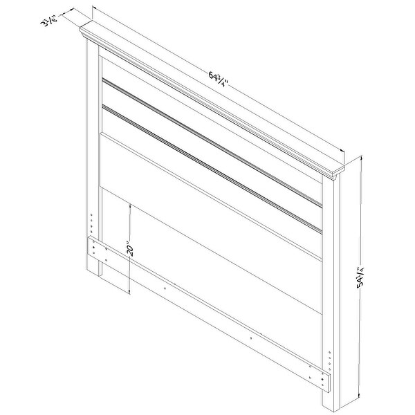 South Shore Lionel Queen Size Headboard Only - - 14743648