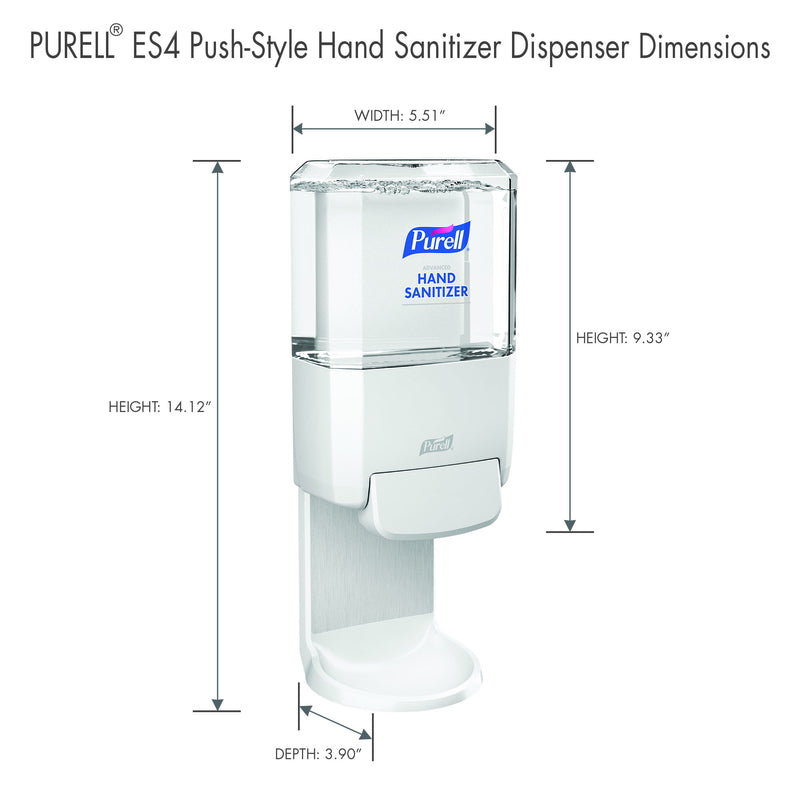 SANITIZER DISPENSER WHT