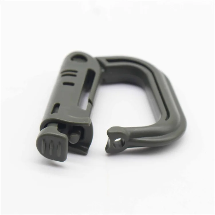 Carabiner Hook Molle D Ring Lock Plastic Clip Snap Buckle Outdoor Camping Hiking Tactical Backpack Bag Accessories