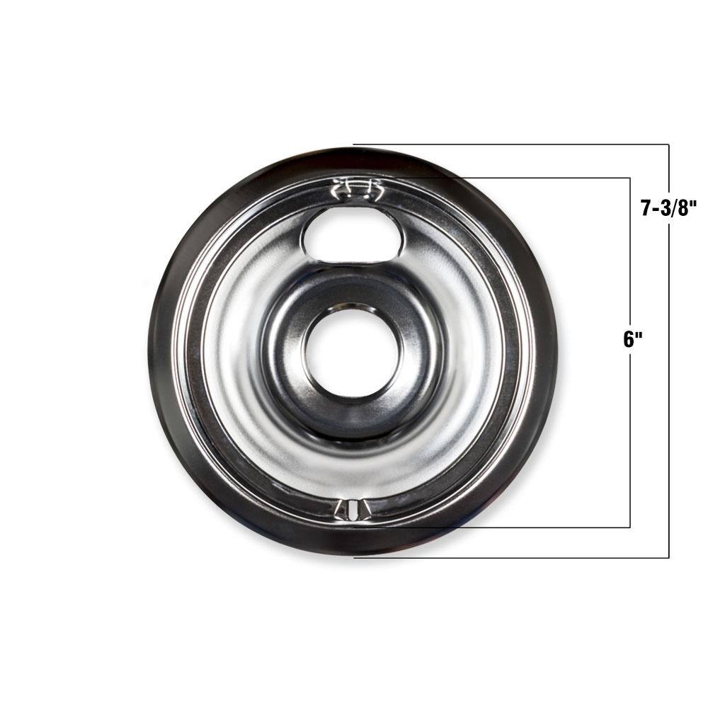 Everbilt Chrome Drip Bowl for GE Electric Ranges (4-Pack) 98231