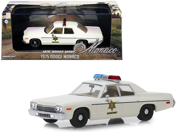 Greenlight 86567  1975 Dodge Monaco Cream Hazzard...