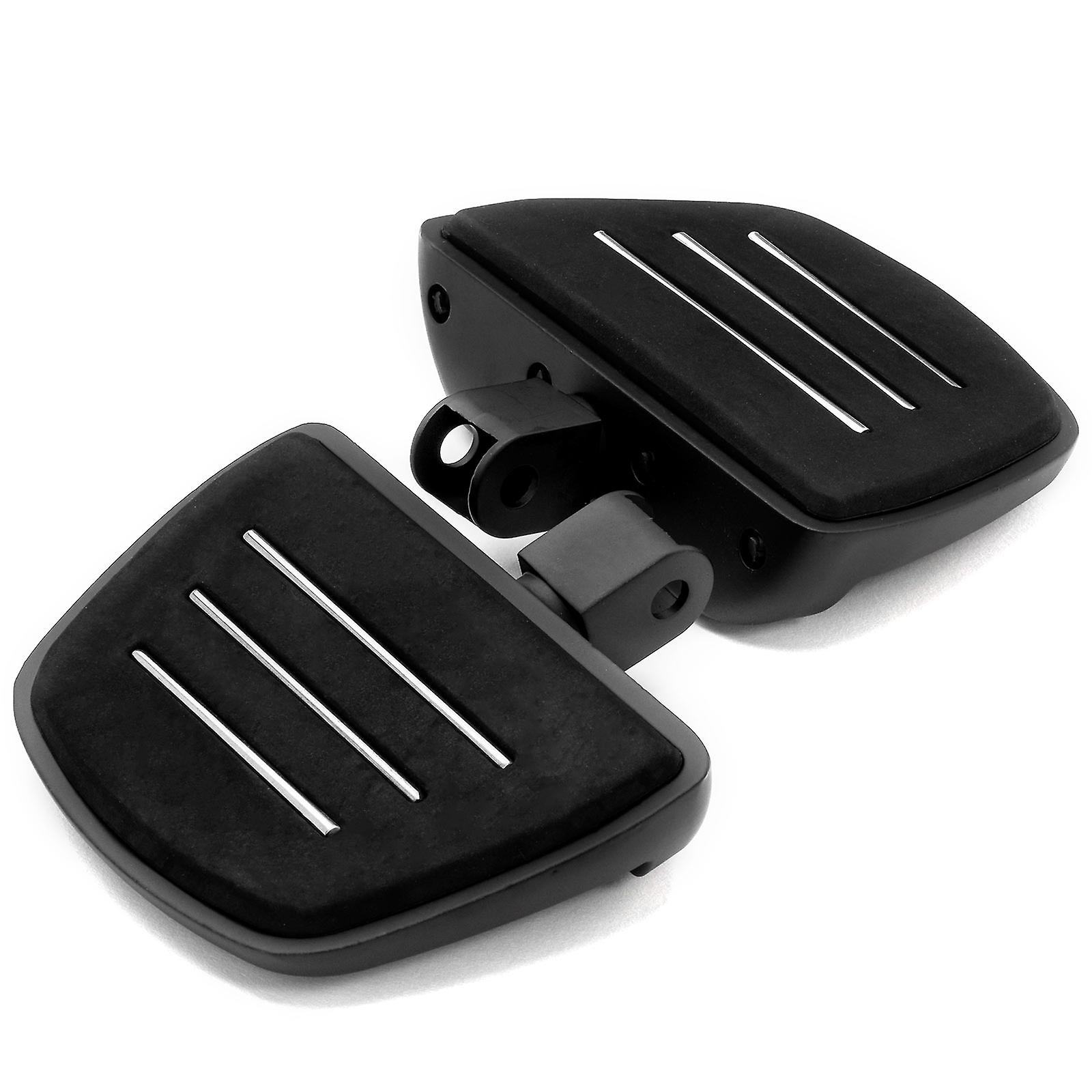 Black Mini Board Floorboards Footpegs Compatible with Honda Shadow Phantom 750 2000-2019 (Front Only)