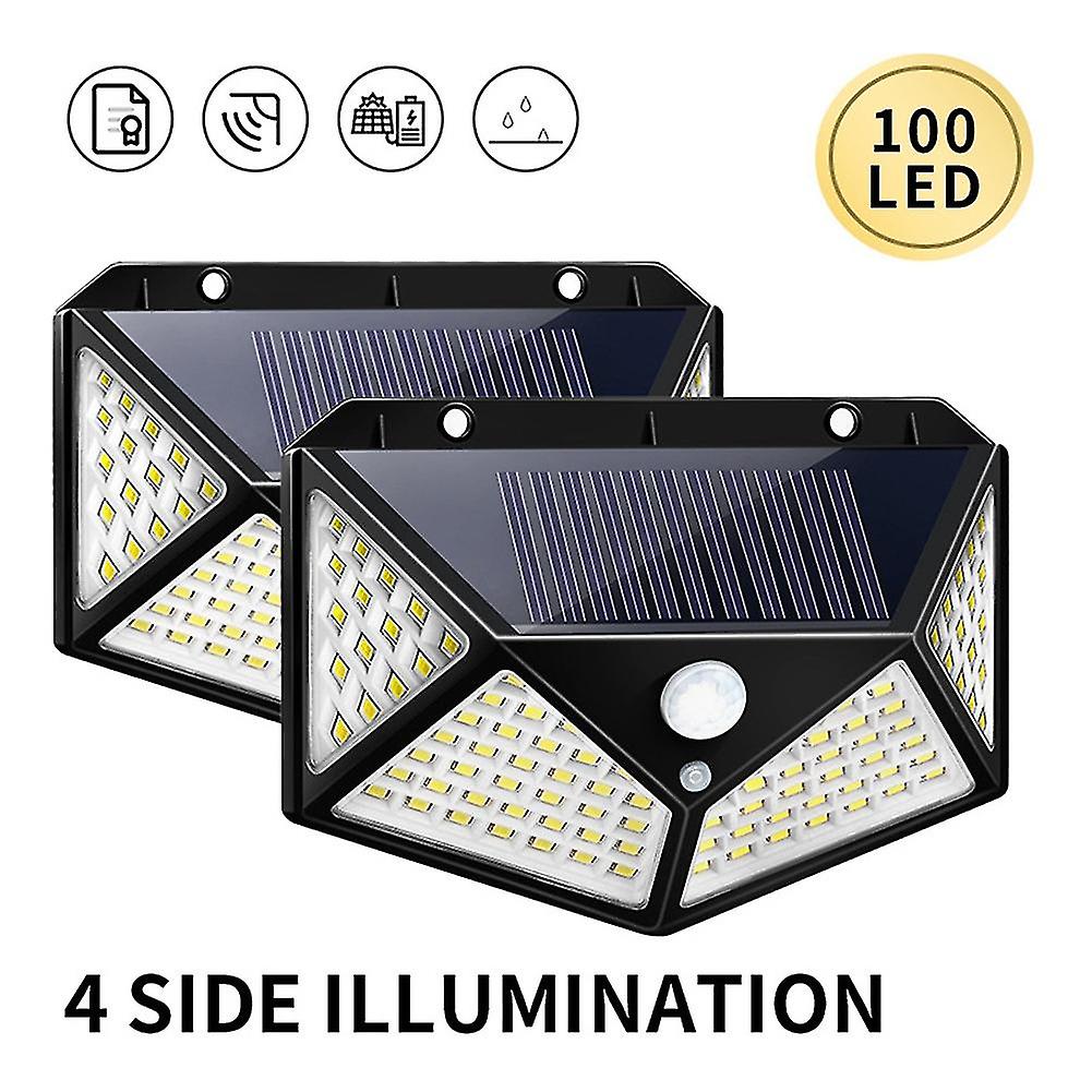 4pack Solar Led Light Outdoor Solar Light Pir Motion Sensor Wall Light Waterproof Solar Powered Sunlight For Garden