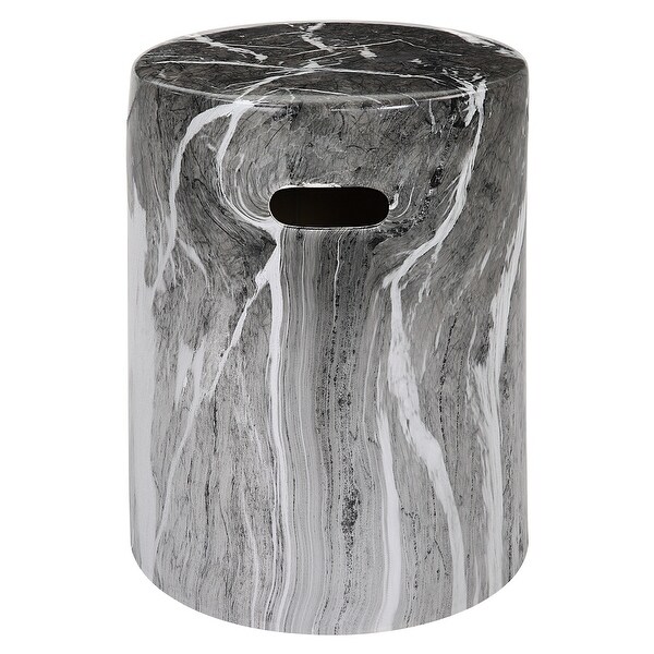 Uttermost Marvel Marbled Garden Stool - 13 W X 17 H X 13 D (in)