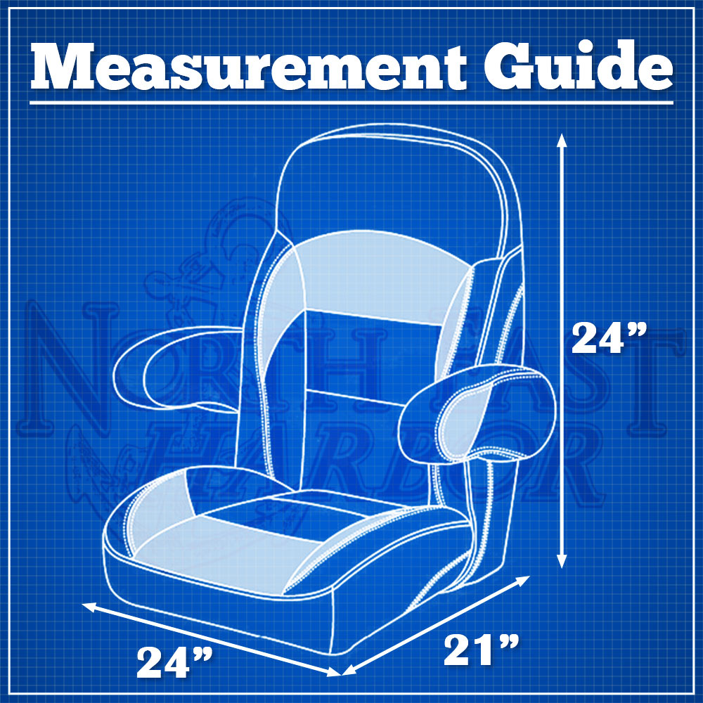 KapscoMoto BSC-001 Boat Seat Cover Helm and Bucket Single Seat Storage Cover - Gray