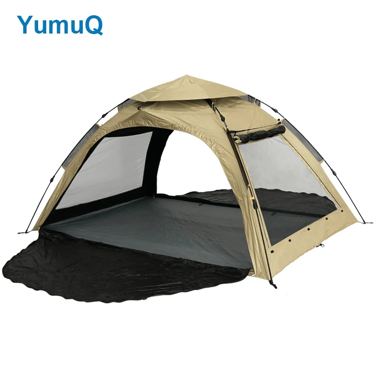 YumuQ 1 2 Person 1.6m Traveling Portable Fully Automatic Beach Camping Outdoor Travel Vehicle Pop Up Dome Tent