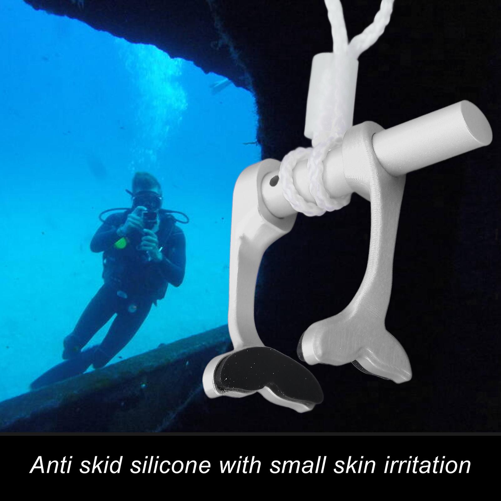 Freediving Nose Clip， Silicone Swimming Nose Plugs With Anti Lost Strap For Diving Beginners Training[silver]