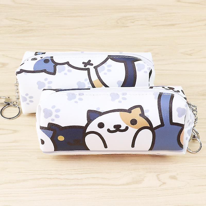 Veeki Anime Pencil Case Cartoon Pencil Bag Cute Cosmetic Bag Cartoon Portable Large-capacity Storage Bag Adult And Adolescent School Supplies