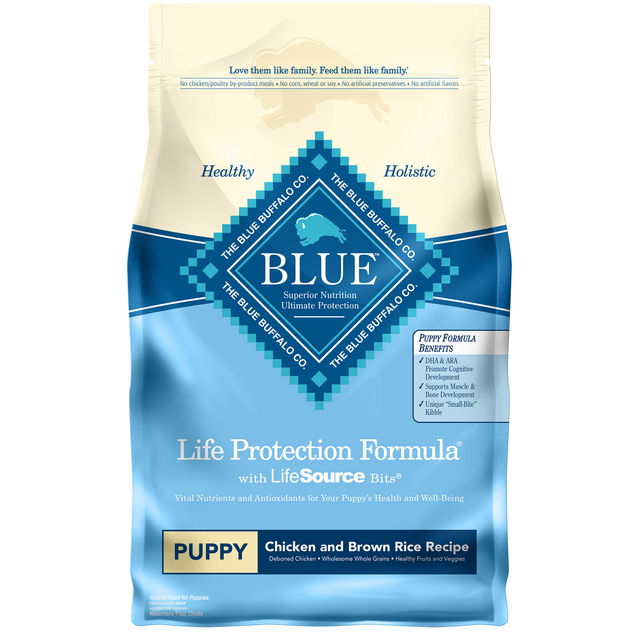 Blue Buffalo Life Protection Formula Puppy Chicken and Brown Rice Recipe Dry Dog Food