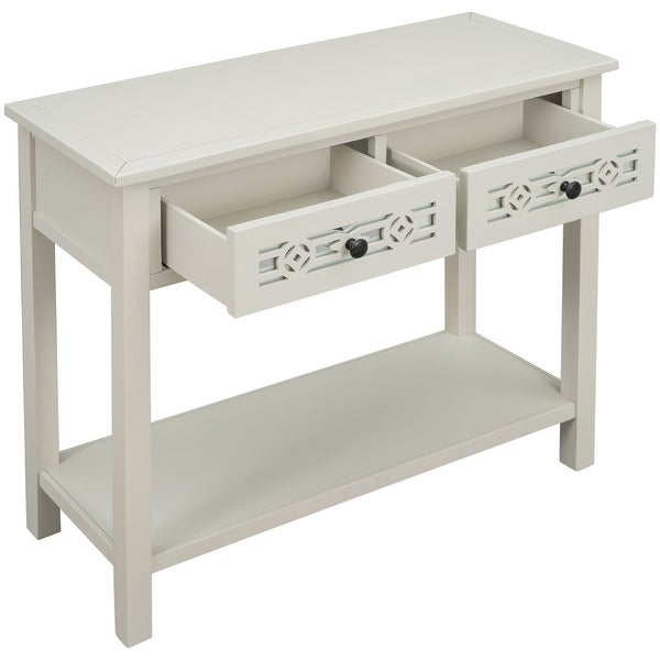 Console Table Sofa Table with Shelf for Living Room