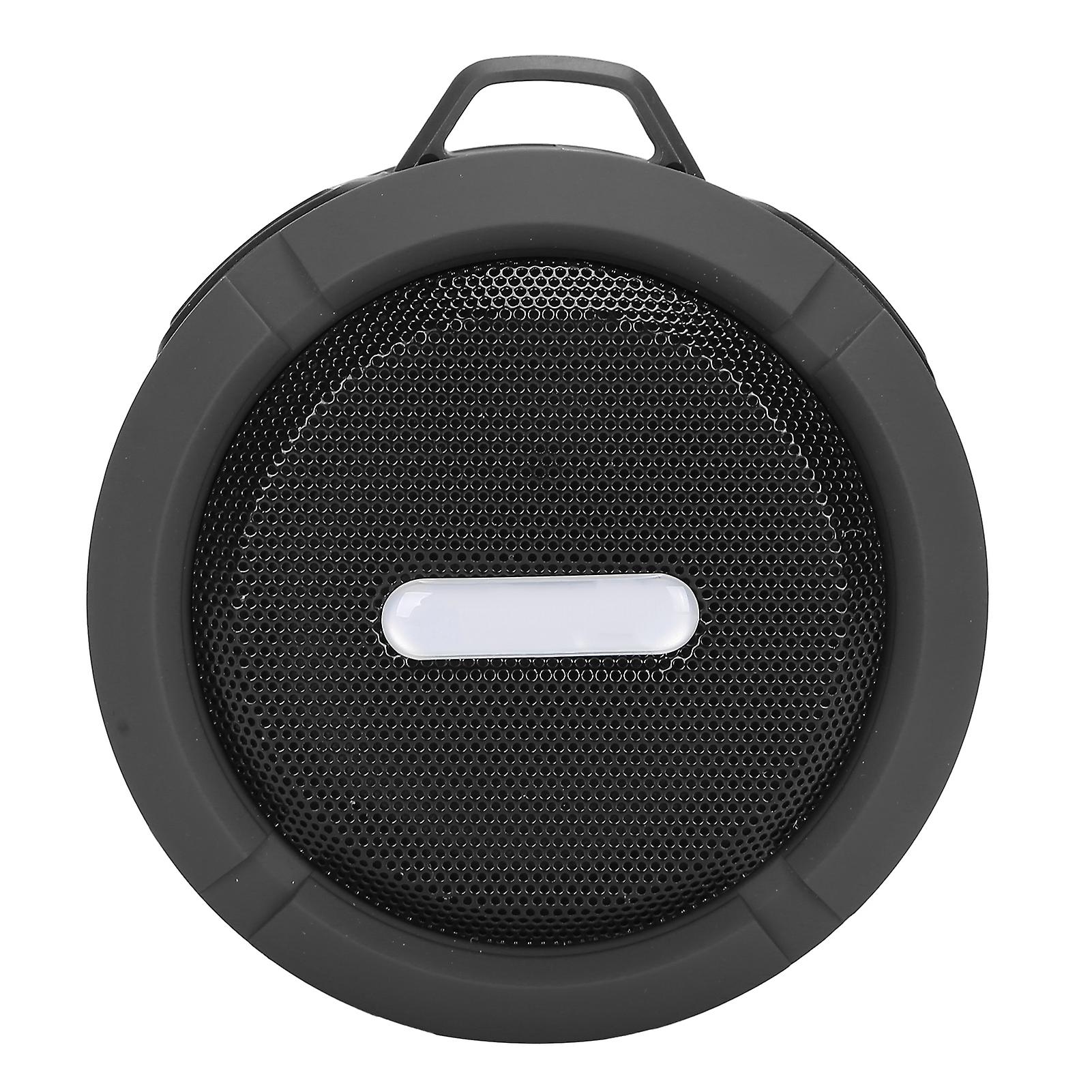 C6 Bluetooth Speaker With Suction Cup Carabiner Waterproof Mini Subwoofer For Outdoor Sportsdark Gray