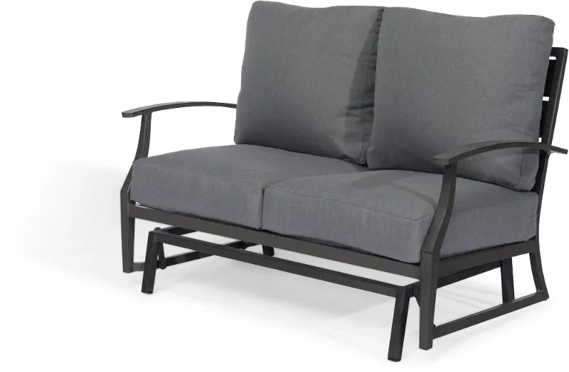 West Lake Gray Patio Gliding Loveseat