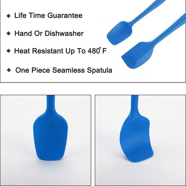 2pcs Silicone Spatula Set Heat Resistant Non Stick Spatula