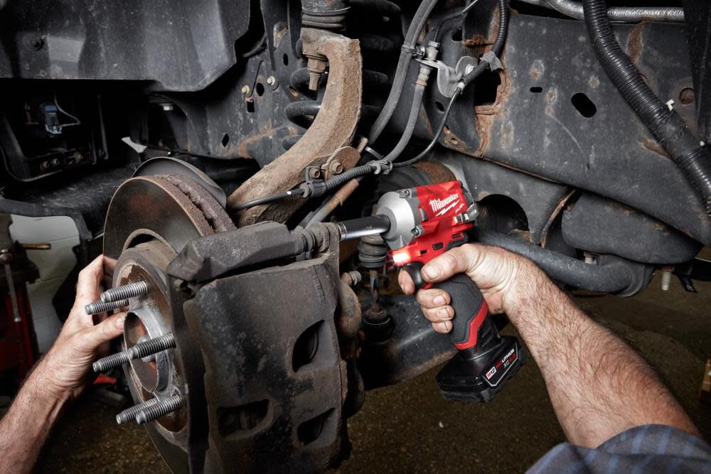 Milwaukee M12 FUEL Stubby 3/8In Impact Wrench M12 3/8In Ratchet Bundle Kit 2554-22-2457-20 from Milwaukee