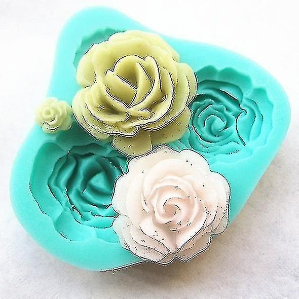 Roses Flower Silicone Cookie Fondant Cake Mold Cupcake Biscuit Chocolate Mould Diy Cakes Decoration