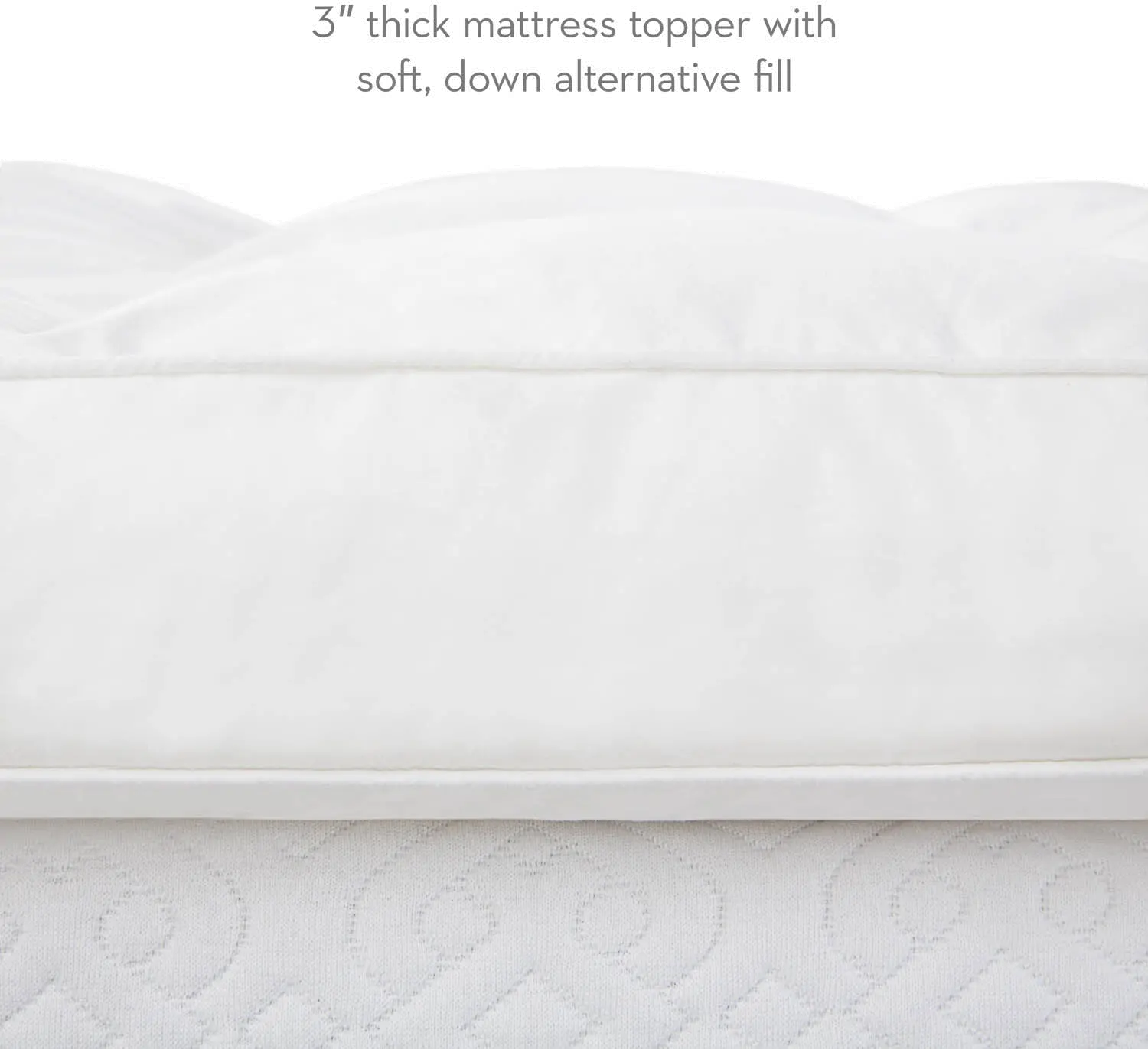 Malouf 3 Inch Twin Down Alternative Mattress Topper