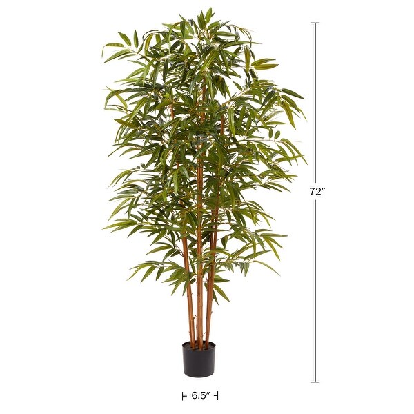 Pure Garden 6FT Artificial Bamboo Tree with Pot