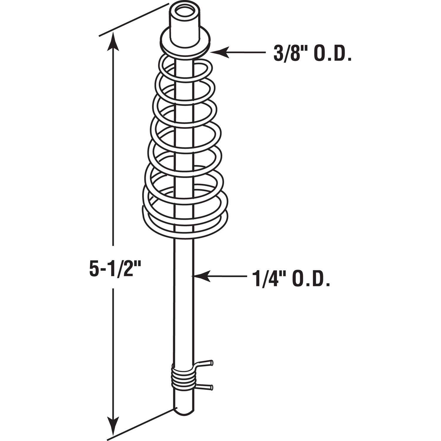 Prime-Line Silver Steel Pivot and Guide Pin 1 pk