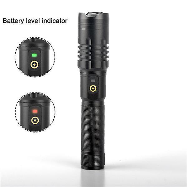 Portable Flashlight 5 X5mm Led 20w 5v Micro Usb Rechargeable Zoom Flashlight Can Output And Input， Suitable For Camping， Climbing， Night Riding， Cavin