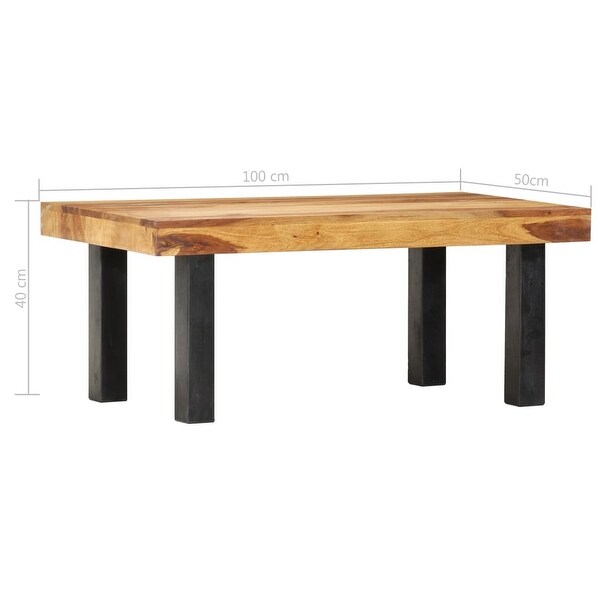 Solid Sheesham Wood Coffee Table 39.4