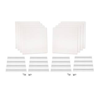 PROSOCOUSTIC WAVERoom Pro Mini 1 in. x 12 in. x 12 in. Diffusion-Enhanced Sound Absorbing Acoustic Panels in Stone (8-Pack) WRP-Mini8-ST