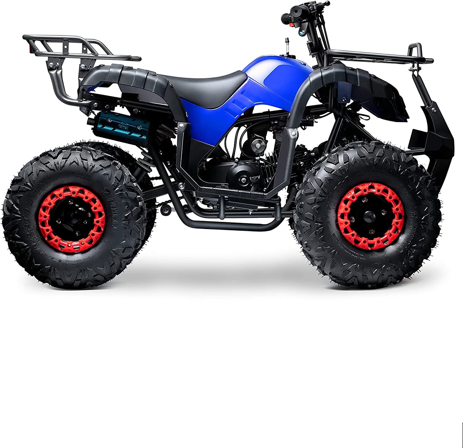 Seangles GAS 125cc ATV Quad 4 Wheeler for Adults and Kids Four Wheelers with Off-Road Tires (Blue)