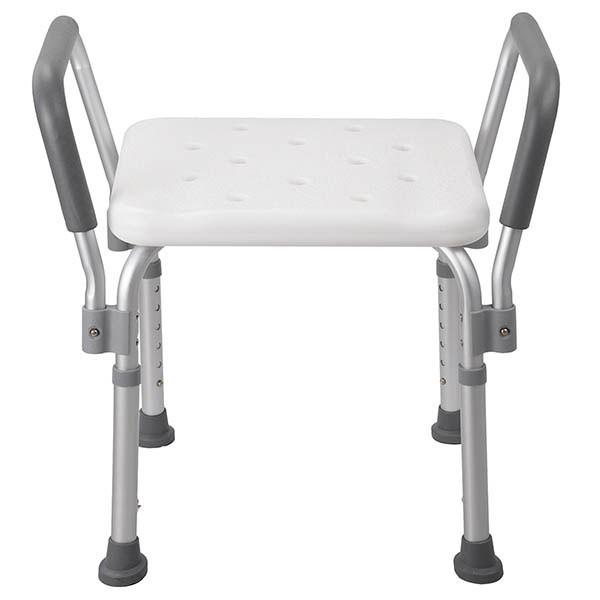 Yescom Shower Stool Bath Chair w/ Armrest & Back 220 LBS Capacity