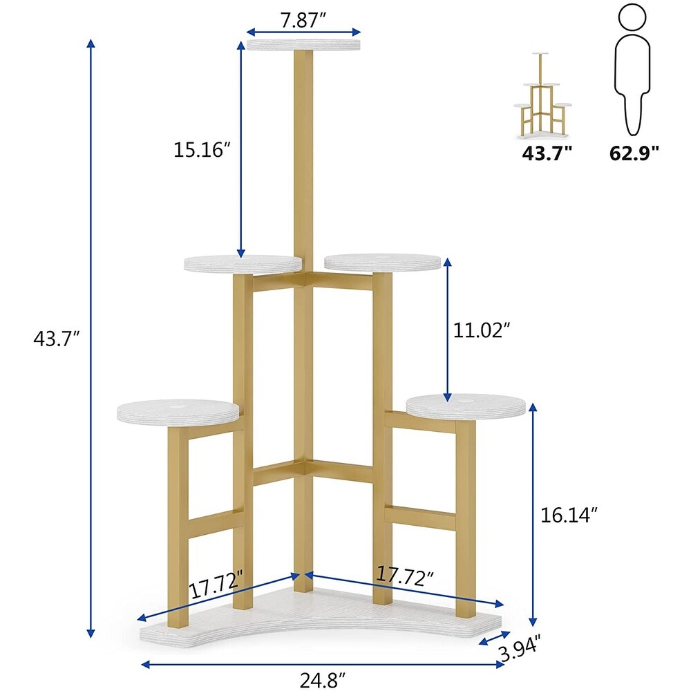 Corner Plant Stand Indoor  6 Tiered Plant Shelf Flower Stand