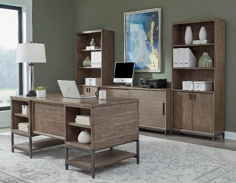 Trellis Desert Brown Home Office Desk