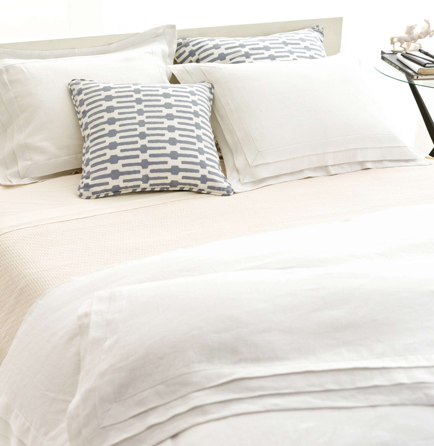 Interlaken Ivory Matelasse Coverlet