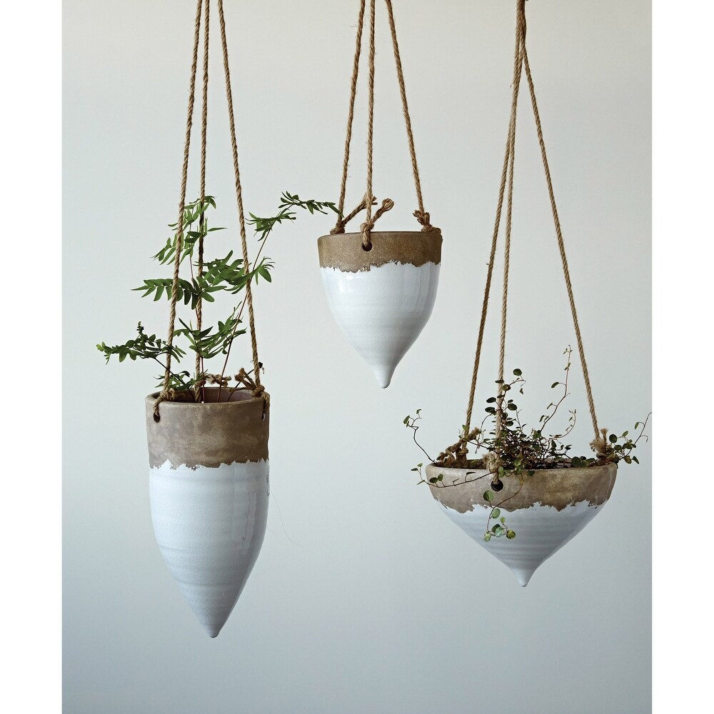 Terra cotta Hanging Planter on Jute Rope