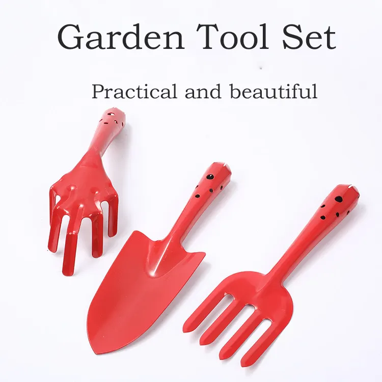 Personalised 3pcs Metal Garden Hand Tools Planting Growing Flowers Gardening Tools Set