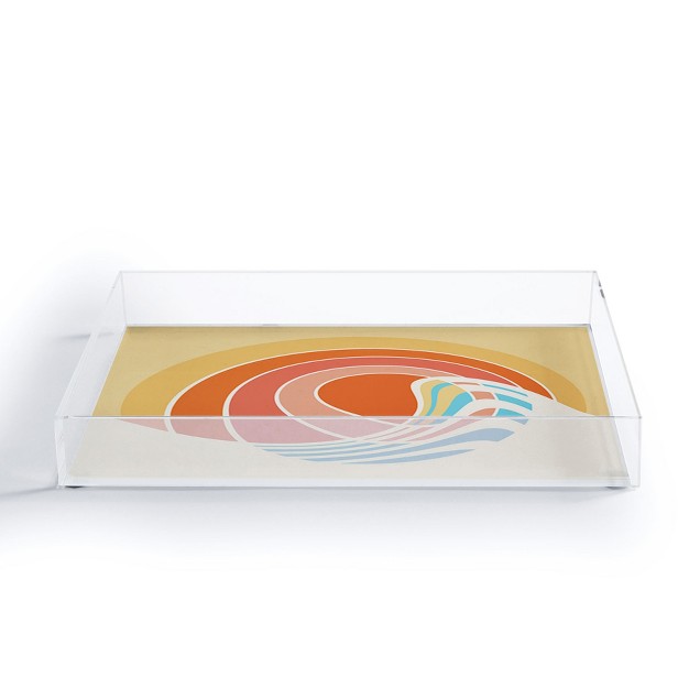 Gale Switzer Sun Surf Small Acrylic Tray Deny Designs