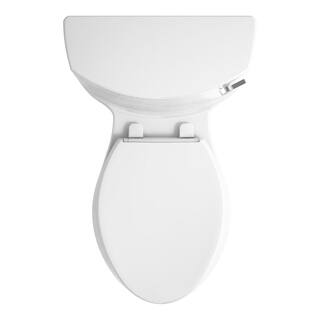 KOHLER Cimarron 1-piece 1.28 GPF Single Flush Elongated Toilet in White K-3619-RA-0