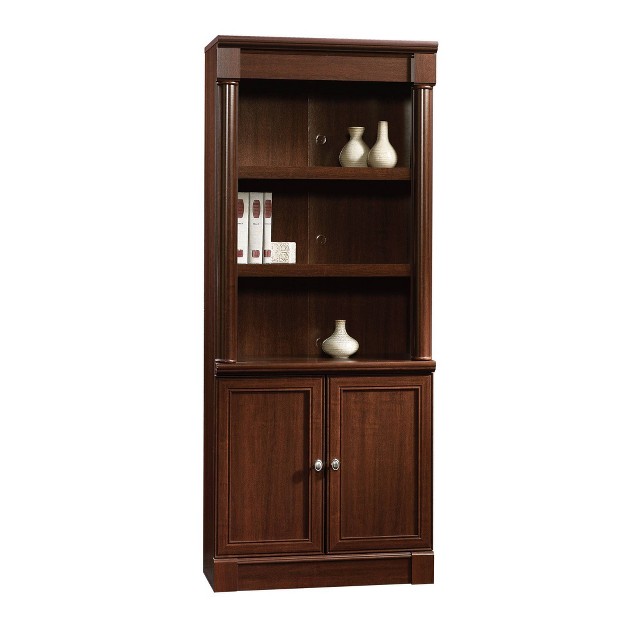 Palladia Library With Doors Select Cherry Red Sauder