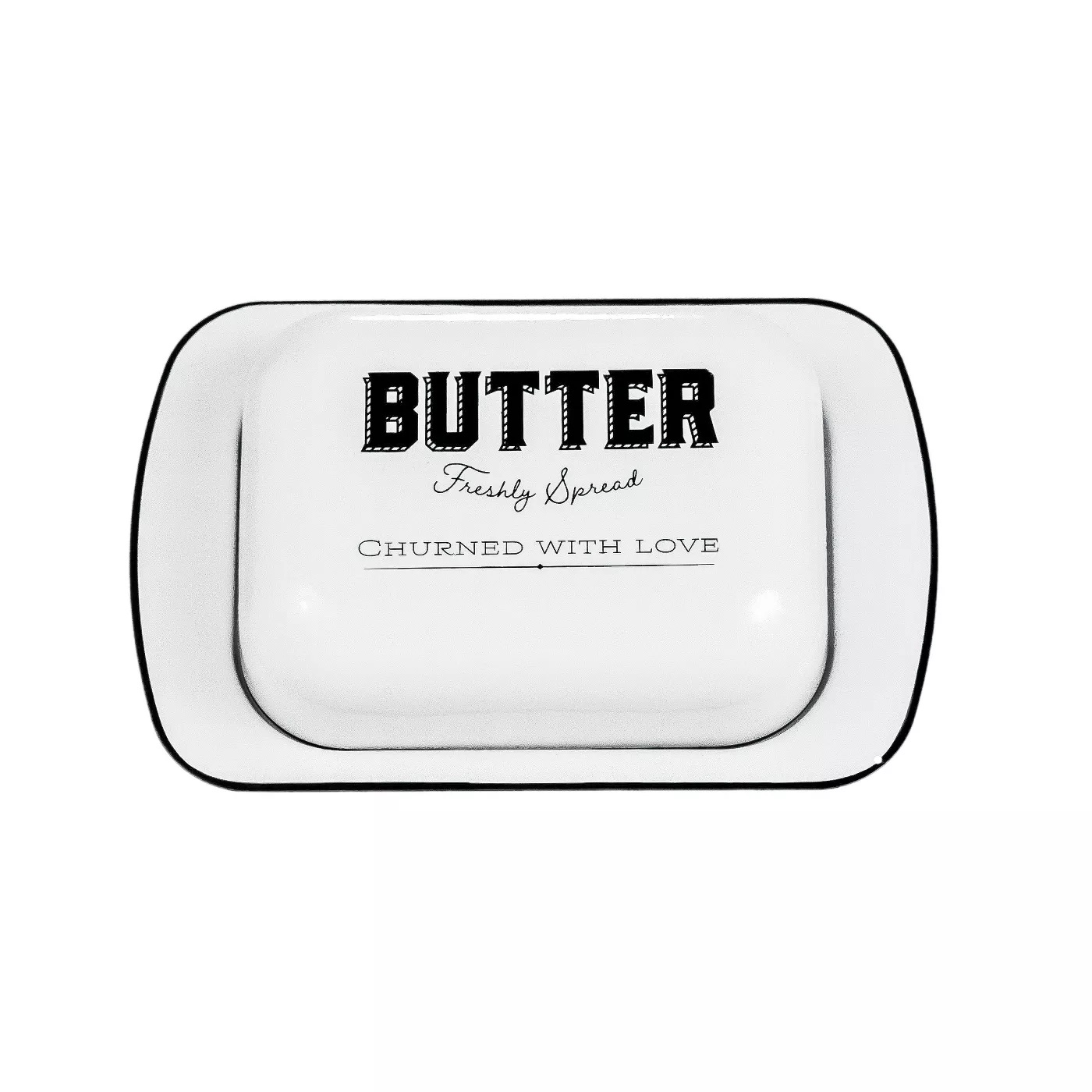 Amici Home Country Cottage Metal Butter Dish